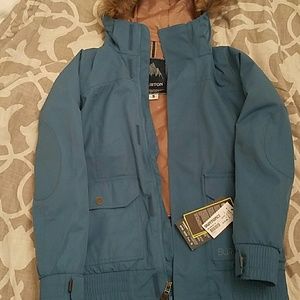 Women's Burton Fur-trimmed hood NWT